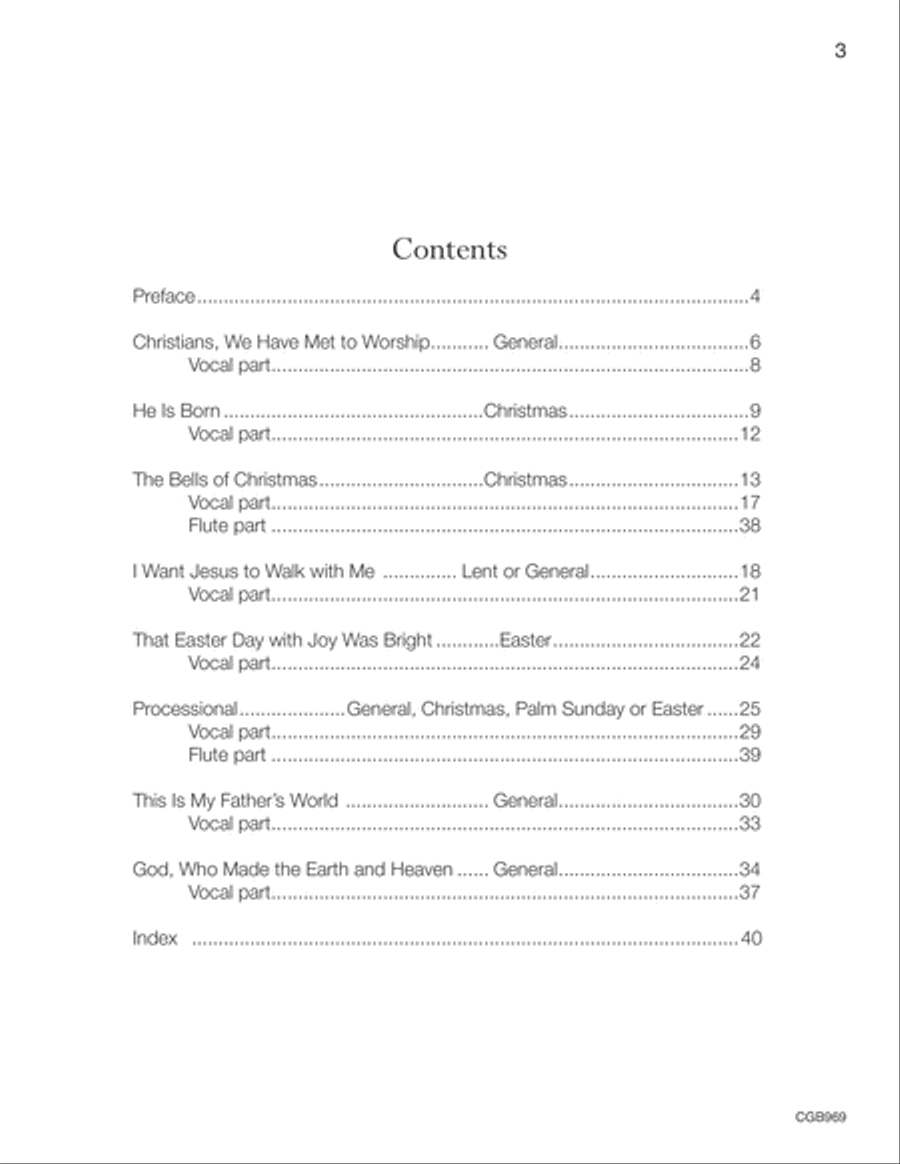 Ring and Sing the Seasons Handbell Choir scores gallery preview page 4