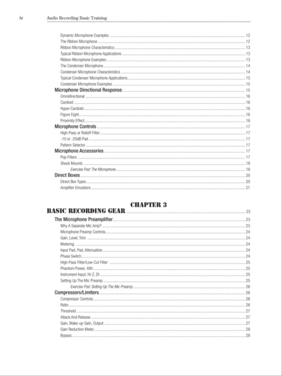 Audio Recording Boot Camp Textbook - Sheet Music page 14
