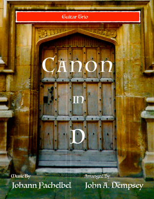 Book cover for Canon in D (Guitar Trio)