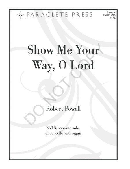 Show Me Your Way, O Lord