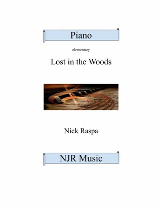 Book cover for Lost in the Woods (elementary piano)