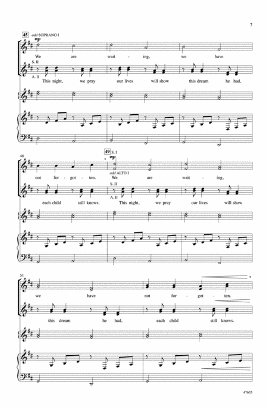 Christmas Canon Choir scores gallery preview page 5