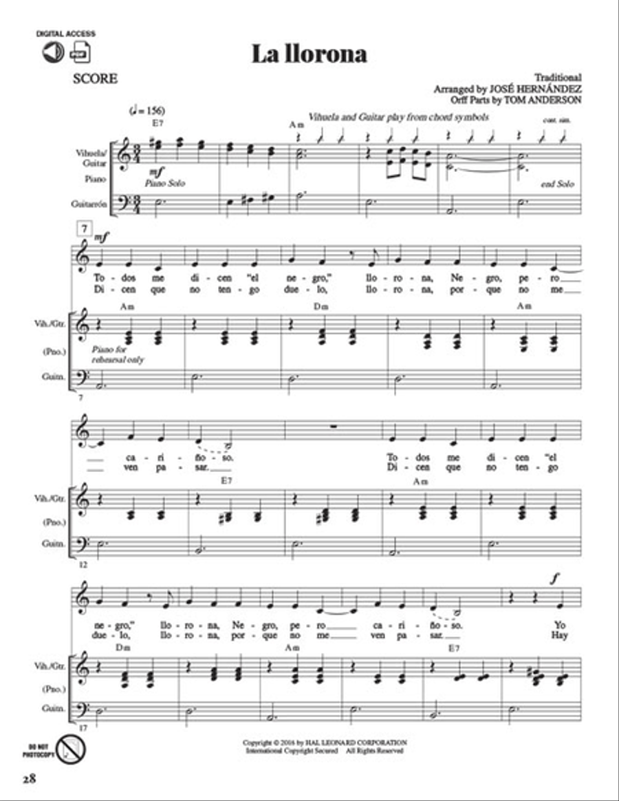 ¡Canta, mariachi, canta! ¡Canta, mariachi, canta! Choir scores gallery preview page 6