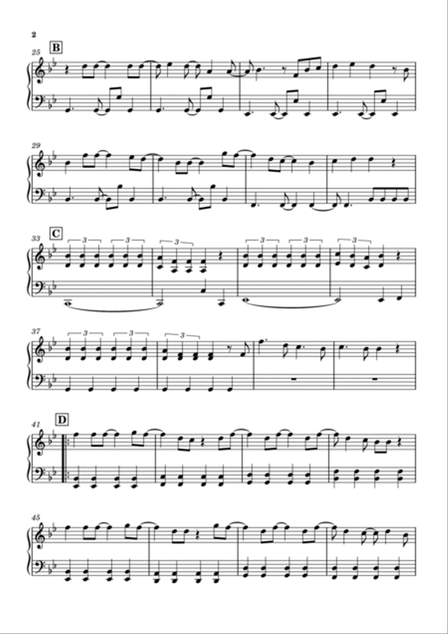 Kizuna No Kiseki Piano Solo scores gallery preview page 2