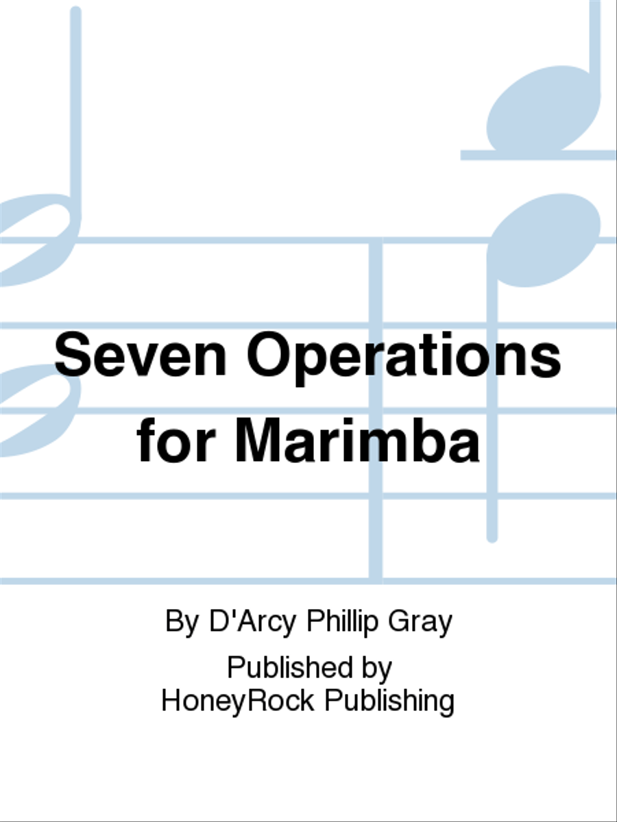 Seven Operations for Marimba Marimba scores gallery preview page 1