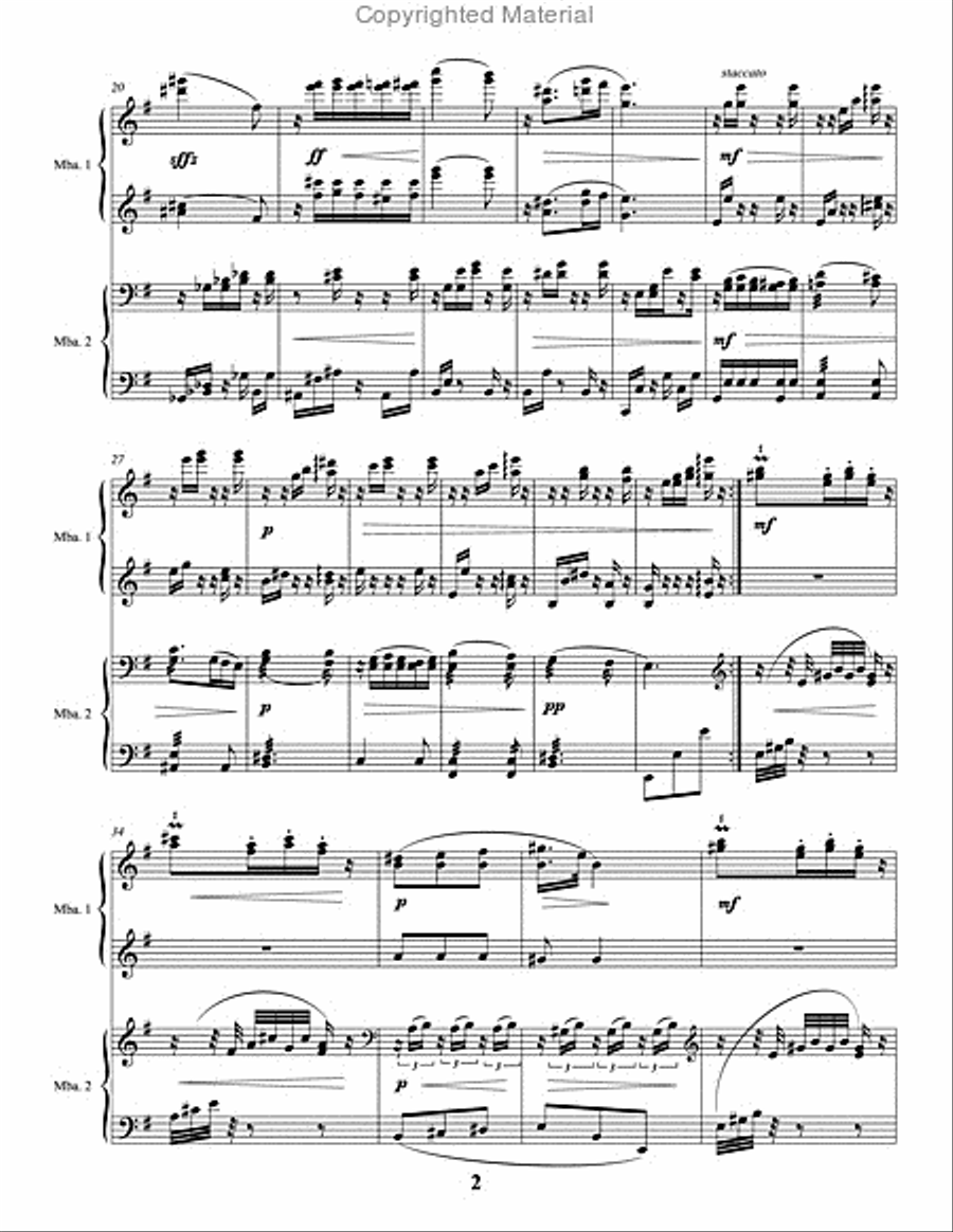 Slavonic Dance, Op. 72, No. 2 (score & parts) Percussion Ensemble scores gallery preview page 3