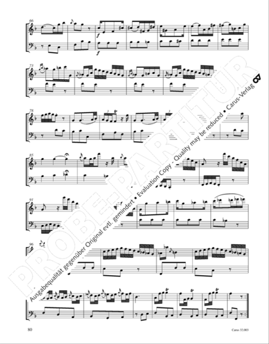 Gesamtausgabe Band 3 (Kammermusik: Duette, Solo- und Triosonaten) Score scores gallery preview page 101