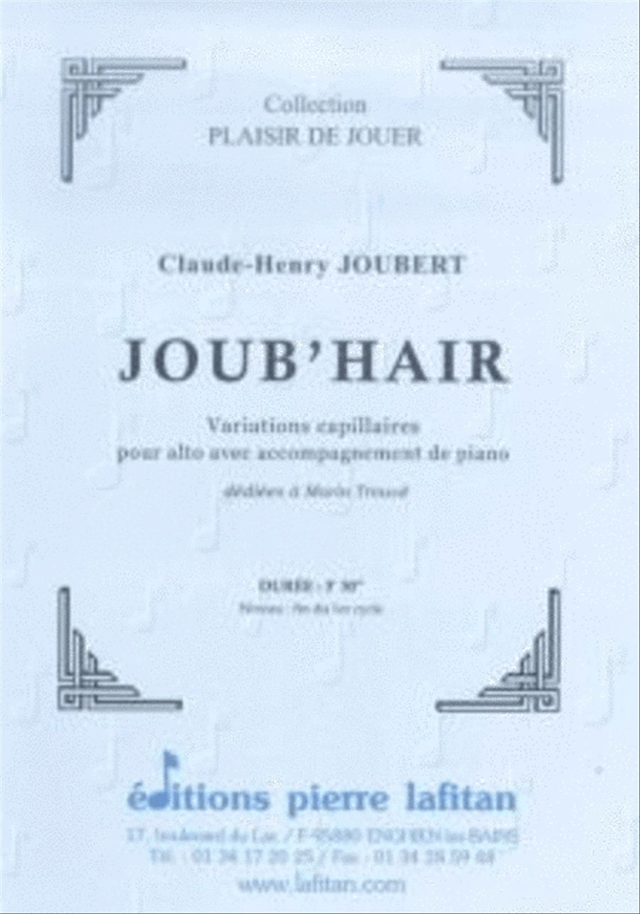 Joub'Hair Piano Accompaniment scores gallery preview page 1
