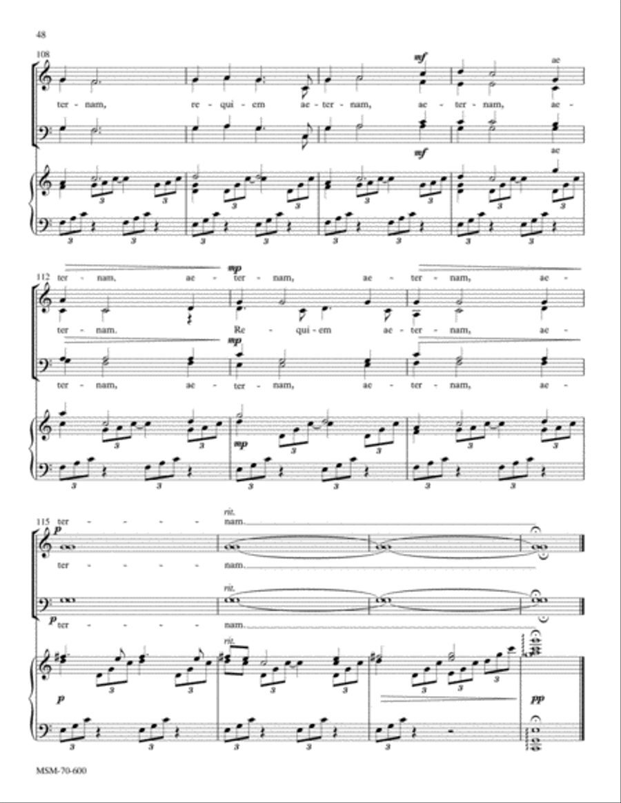 Requiem (Choral Score) 4-Part scores gallery preview page 24