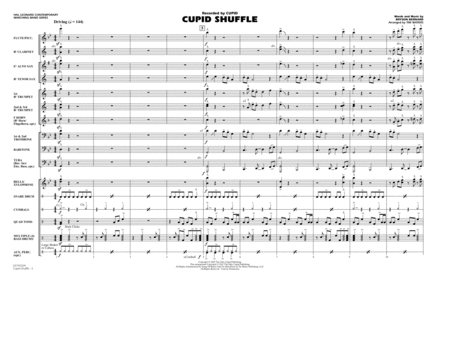Cupid Shuffle - Full Score