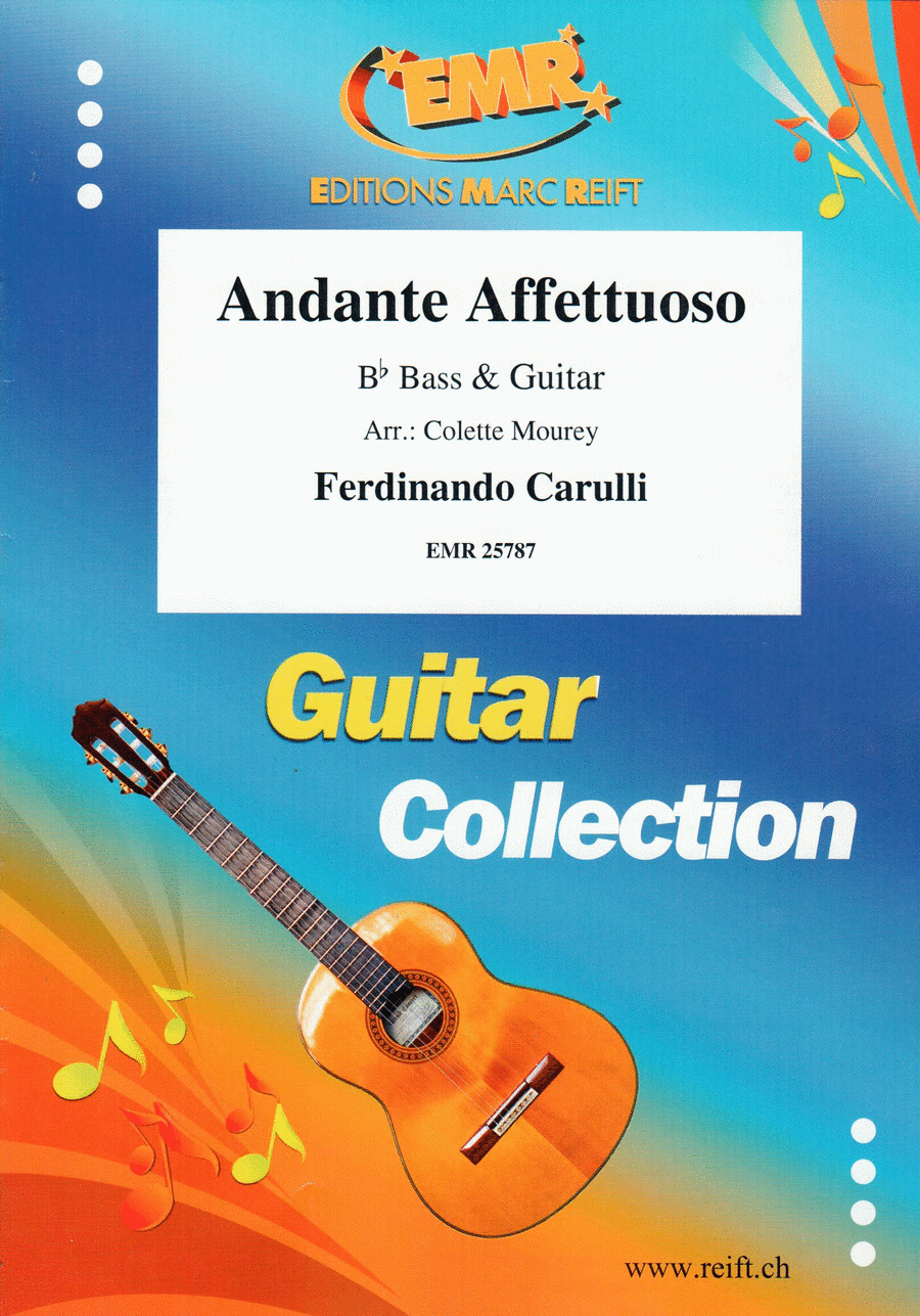 Andante Affettuoso Andante Affettuoso Classical Guitar scores gallery preview page 1