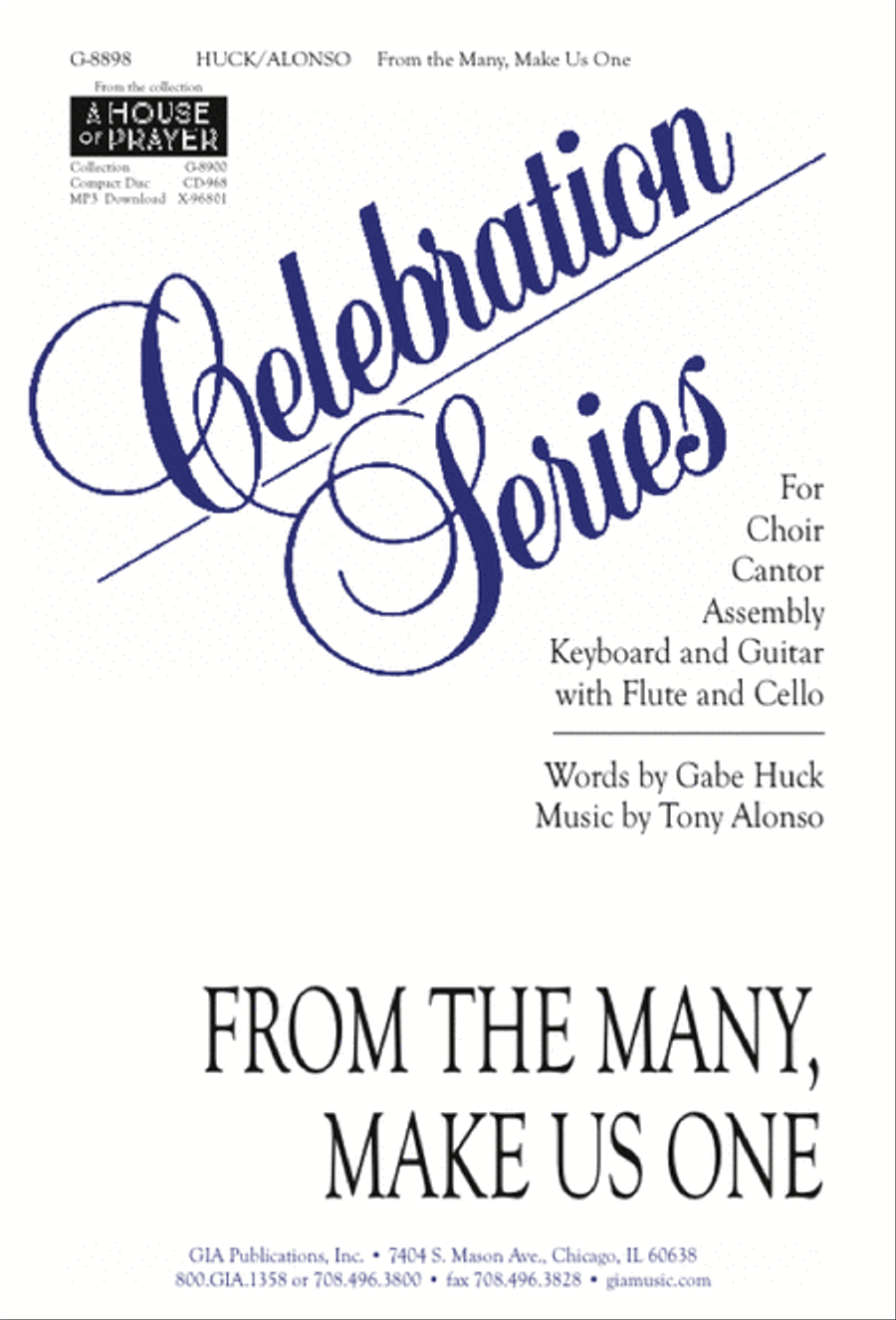 From the Many, Make Us One 3-Part scores gallery preview page 1