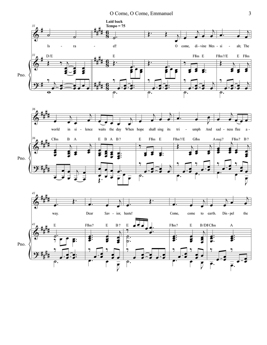 O Come, O Come, Emmanuel (with 