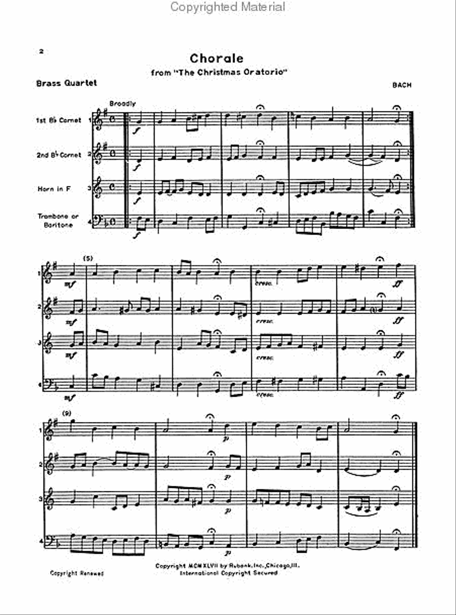 Ensemble Classics for Brass Quartet - Book 1 Brass Quartet scores gallery preview page 2