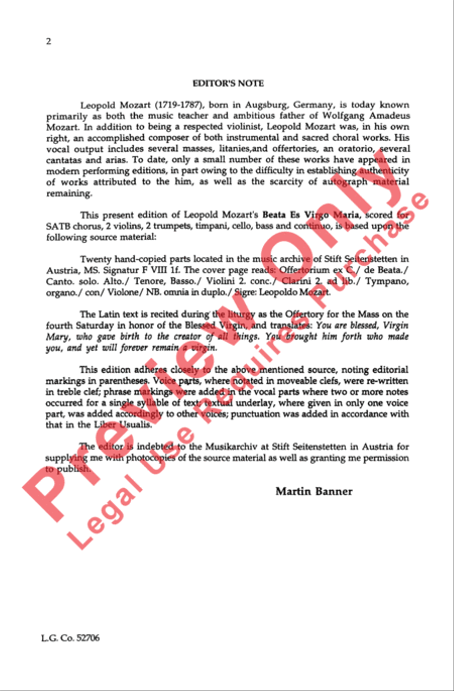 Beata Es Virgo Maria Beata Es Virgo Maria 4-Part scores gallery preview page 2