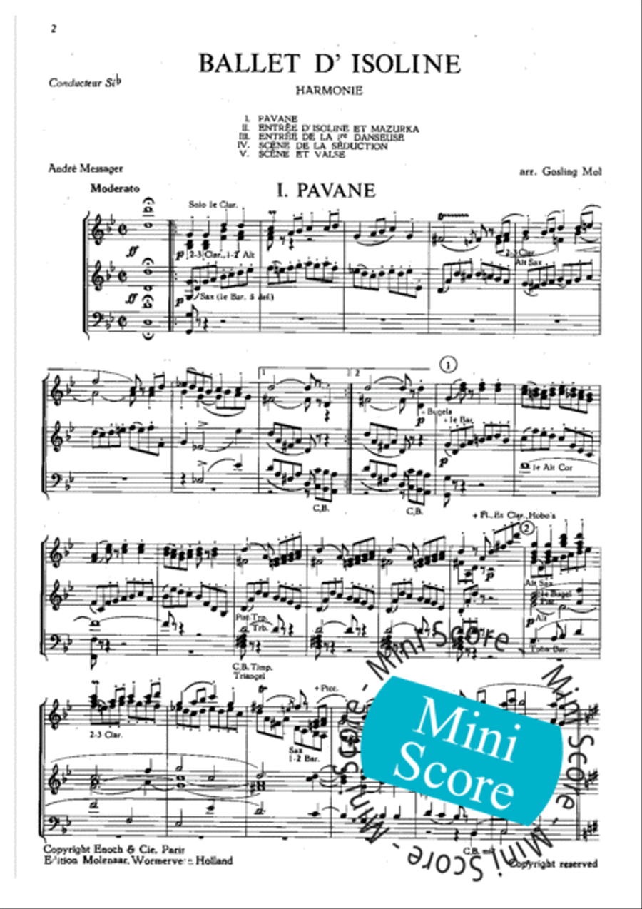 Ballet D'Isoline Ballet D'Isoline Concert Band scores gallery preview page 4