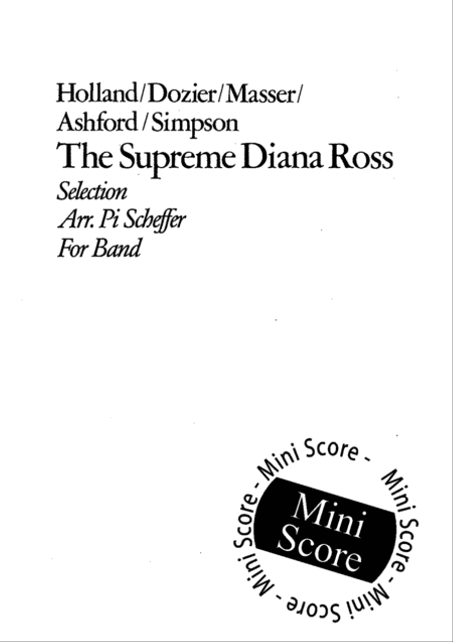 The Supreme Diana Ross The Supreme Diana Ross Concert Band scores gallery preview page 3