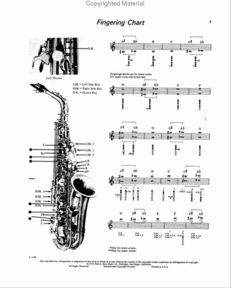 Eugene Rousseau Saxophone Method Book 1 Concert Band Methods scores gallery preview page 2