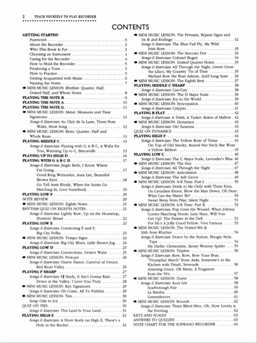 Teach Yourself To Play Recorder - Book/CD Recorder scores gallery preview page 2