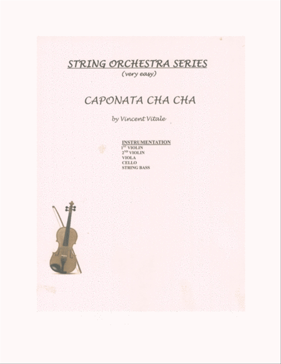CAPONATA CHA CHA String Orchestra scores gallery preview page 1
