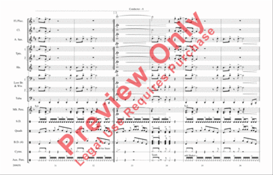 Eye of the Tiger Marching Band scores gallery preview page 7