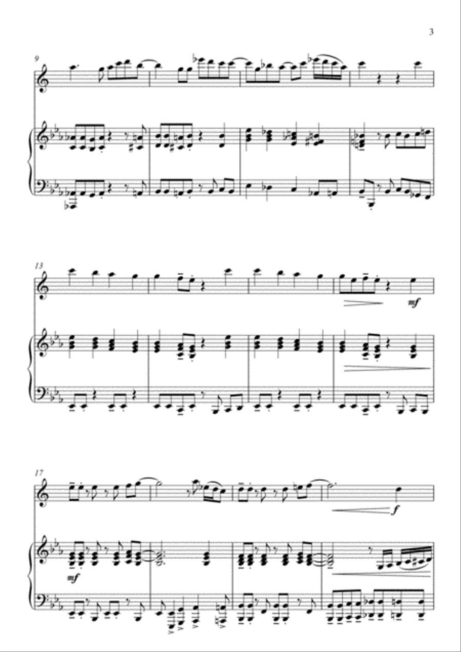 Joy to the (Rockin') World - Alto Saxophone and Piano Alto Saxophone scores gallery preview page 3