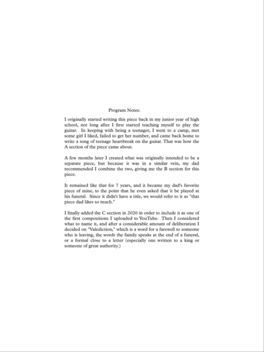 Valediction Guitar Solo scores gallery preview page 3