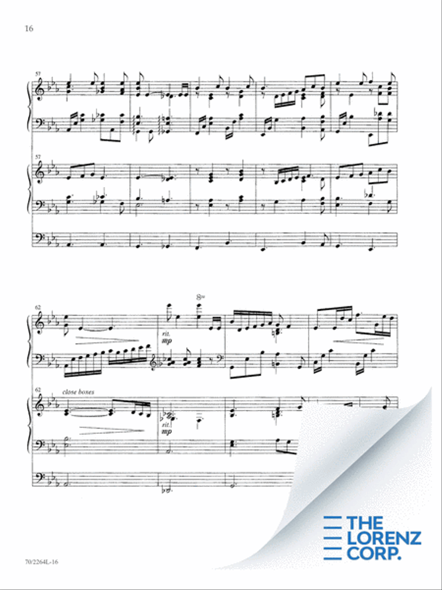 O for a Thousand Tongues Organ scores gallery preview page 17