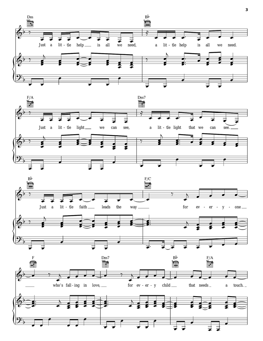 Say A Prayer Say A Prayer Piano, Vocal, Guitar scores gallery preview page 3