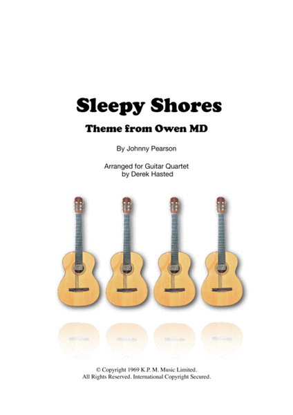 Sleepy Shores (theme From Owen M.d.) by Derek Hasted Guitar Ensemble - Digital Sheet Music