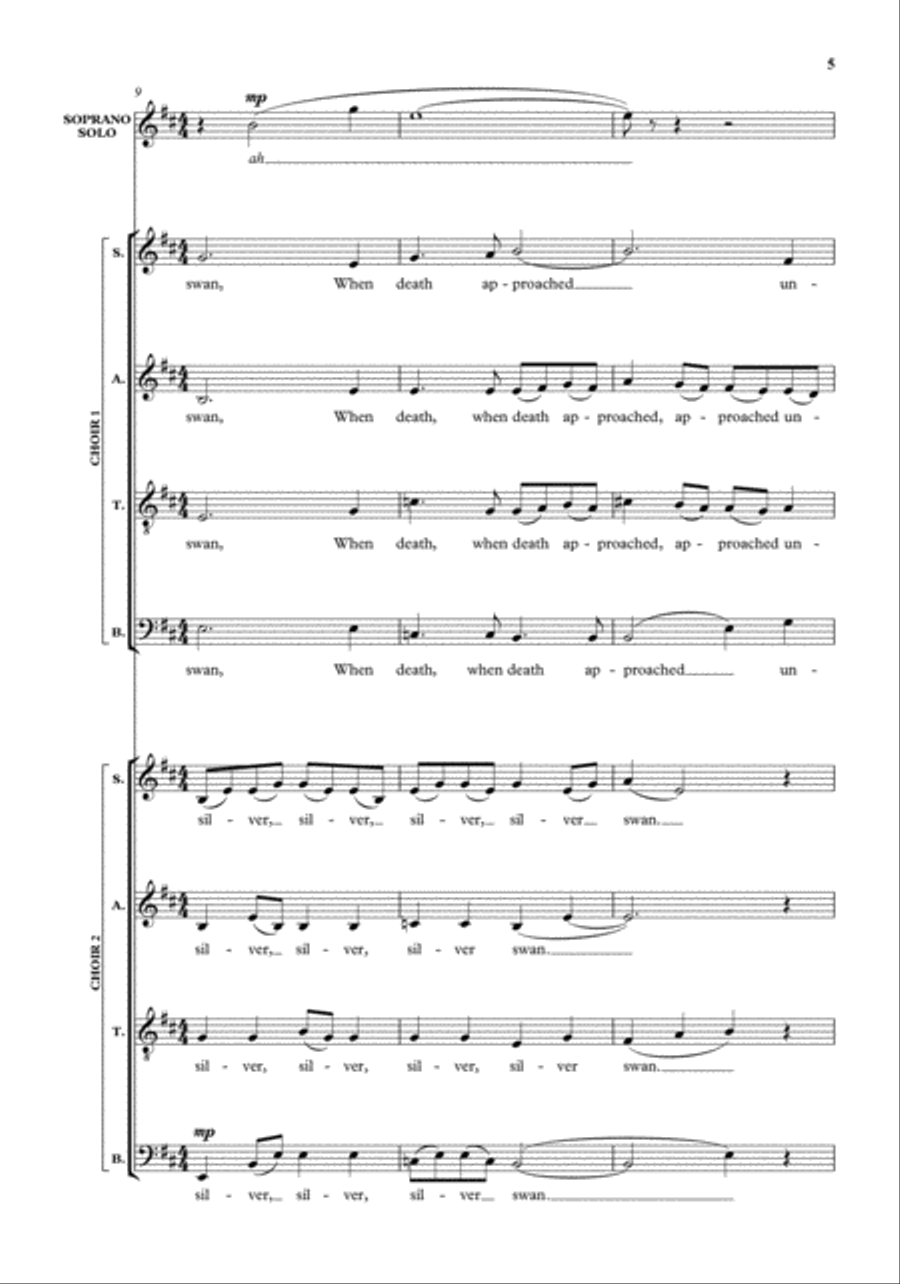Silver swan 4-Part scores gallery preview page 4