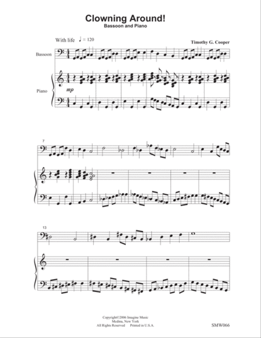 Clowning Around Bassoon scores gallery preview page 2