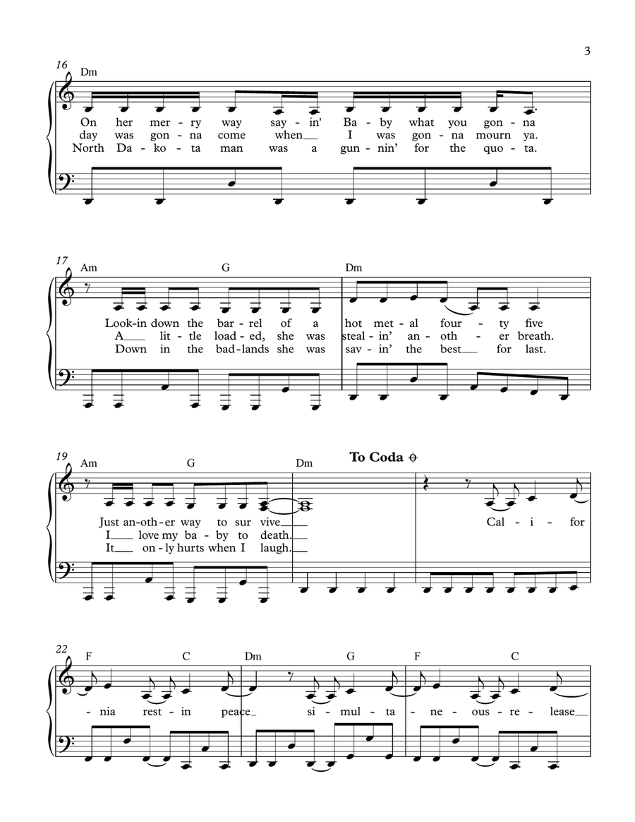Dani California Small Ensemble scores gallery preview page 3