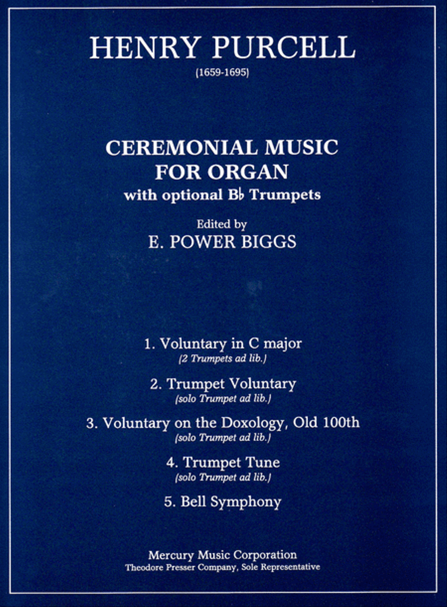 Henry Purcell: Ceremonial Music For Organ