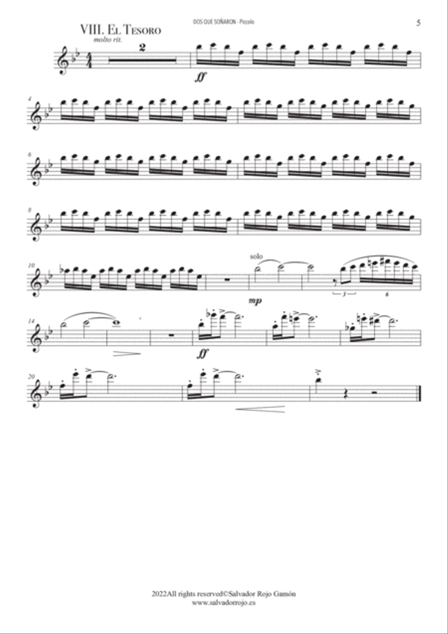 Dos que Soñaron Concert Band scores gallery preview page 5