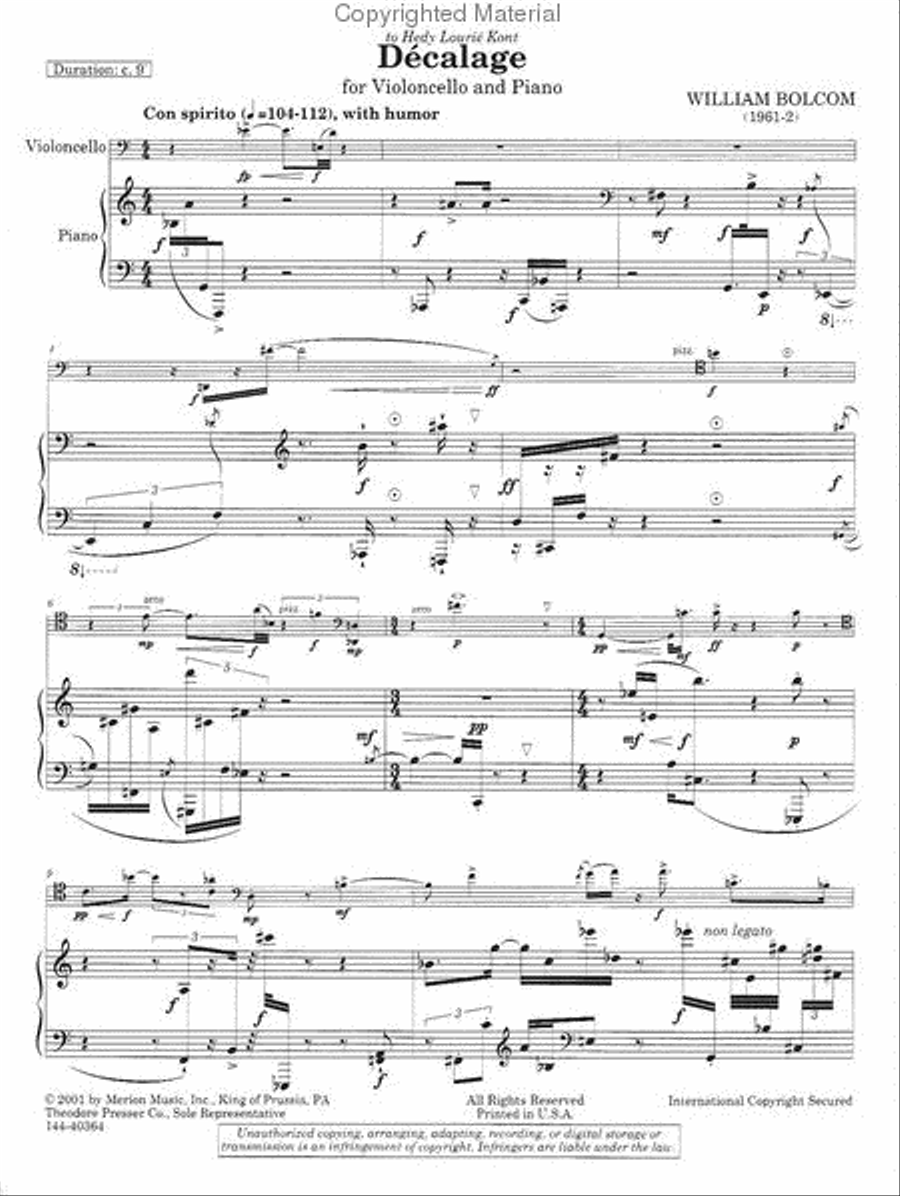 Decalage Chamber Music scores gallery preview page 2
