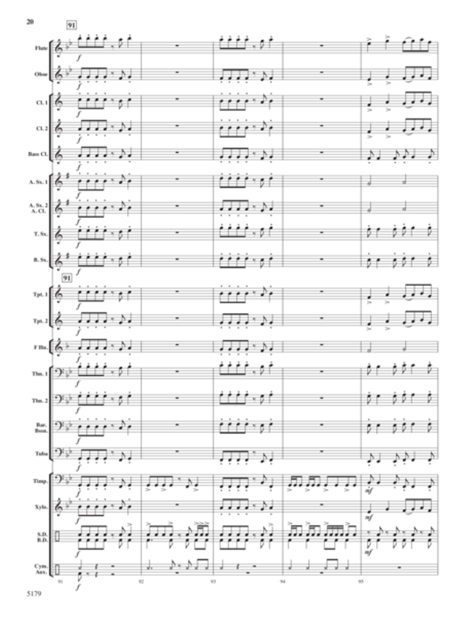 American Journey Concert Band scores gallery preview page 19