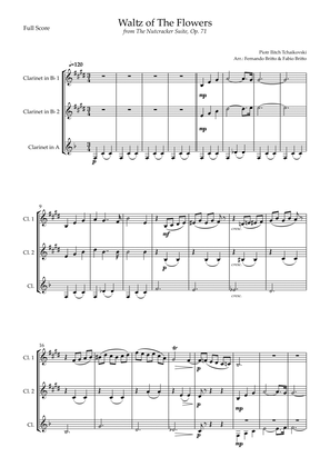Book cover for Waltz of The Flowers - from Nutcracker (P. I. Tchaikovsky) for Clarinet Trio