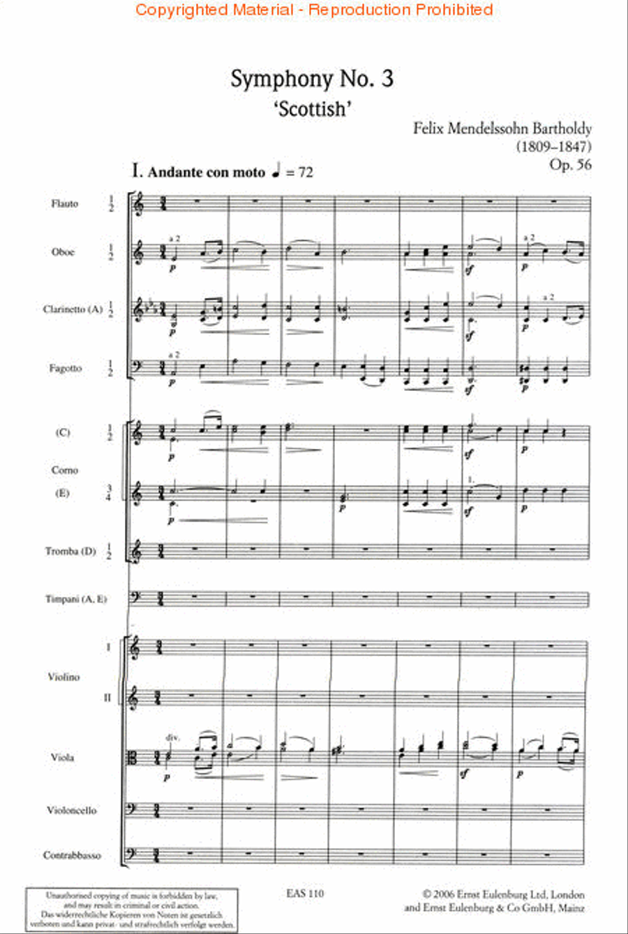 Symphony No. 3 in A Minor Op. 56 