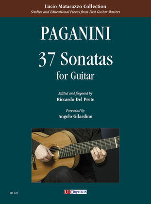 Book cover for 37 Sonatas for Guitar. Foreword by Angelo Gilardino