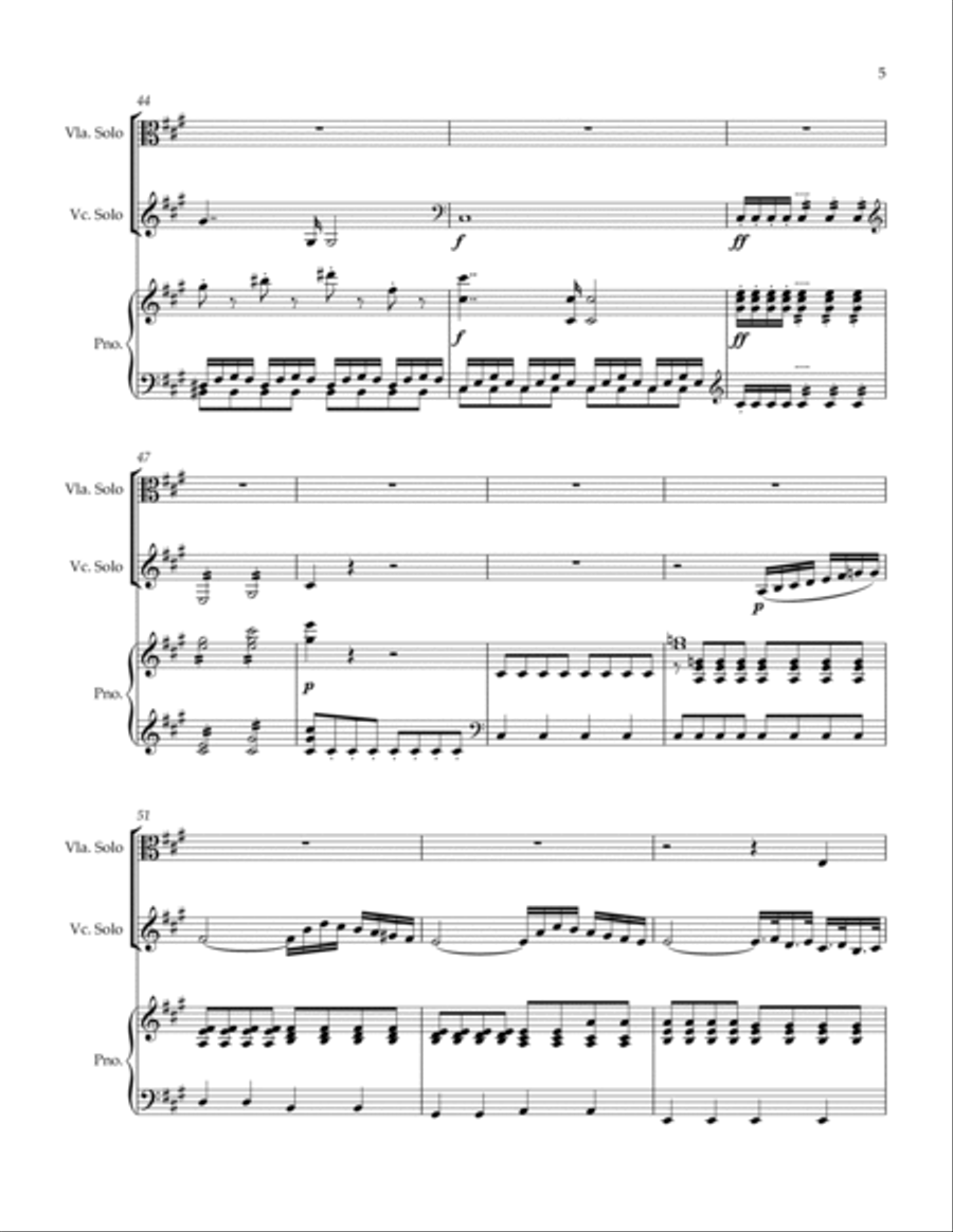 Adagio: Due Soli Strumenti a Corda String Duet scores gallery preview page 5