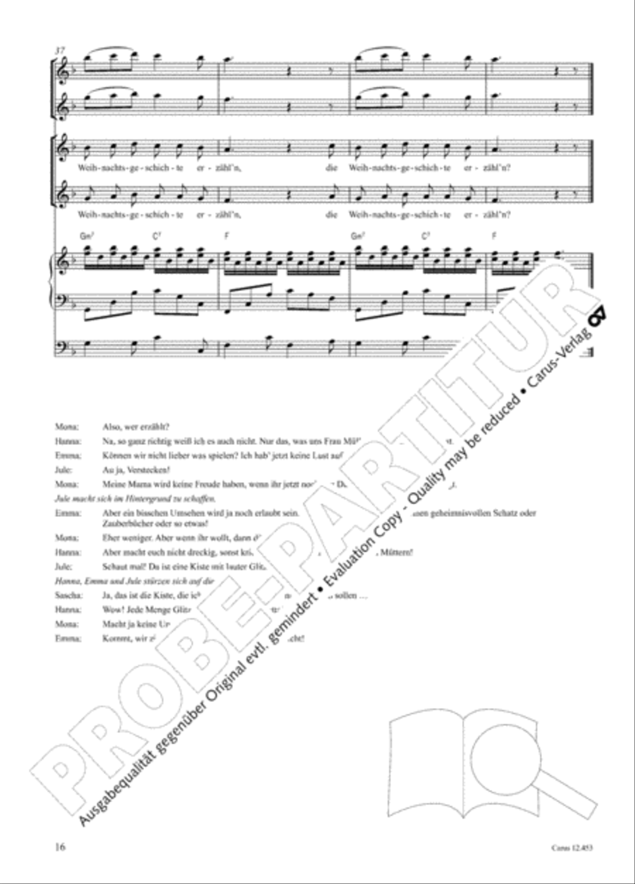 Die Weihnachtskiste. Ein Musical zur Weihnachtszeit Children's Choir scores gallery preview page 17