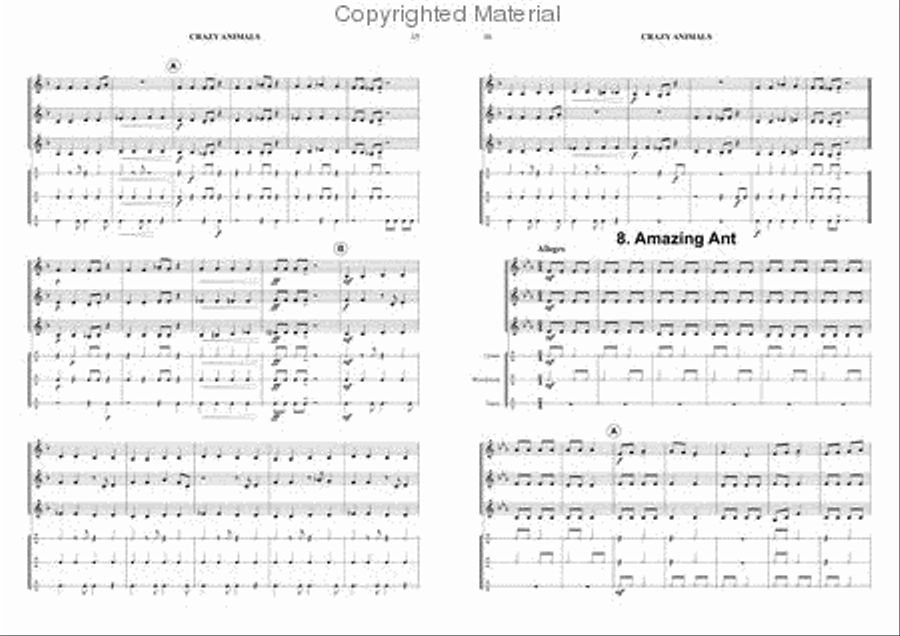 Crazy Animals Brass Band scores gallery preview page 8
