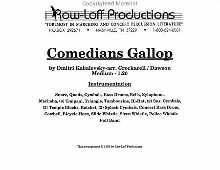 Comedians Gallop image number null