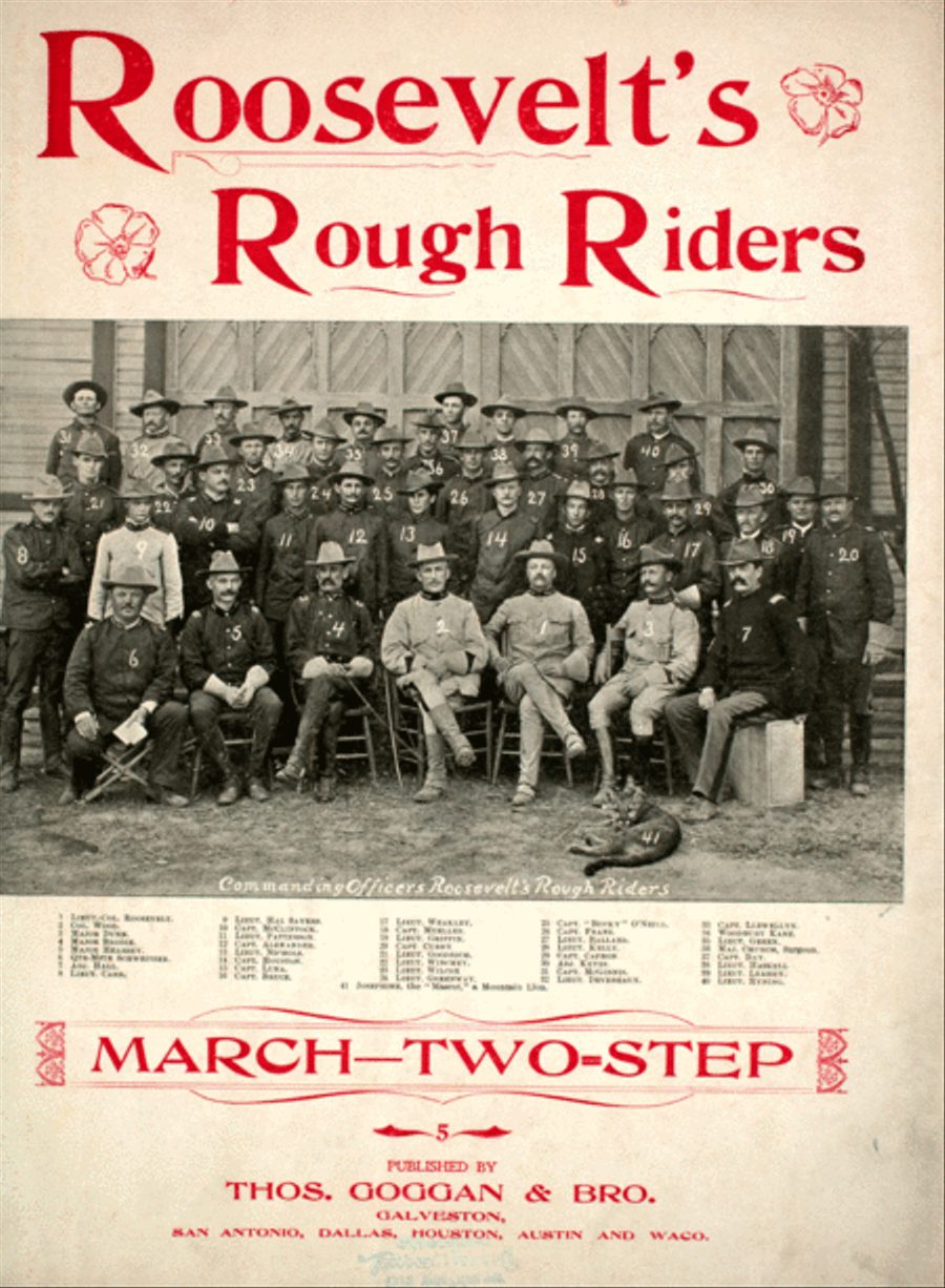 Roosevelt's Rough Riders. March-Two-Step Piano Solo scores gallery preview page 1