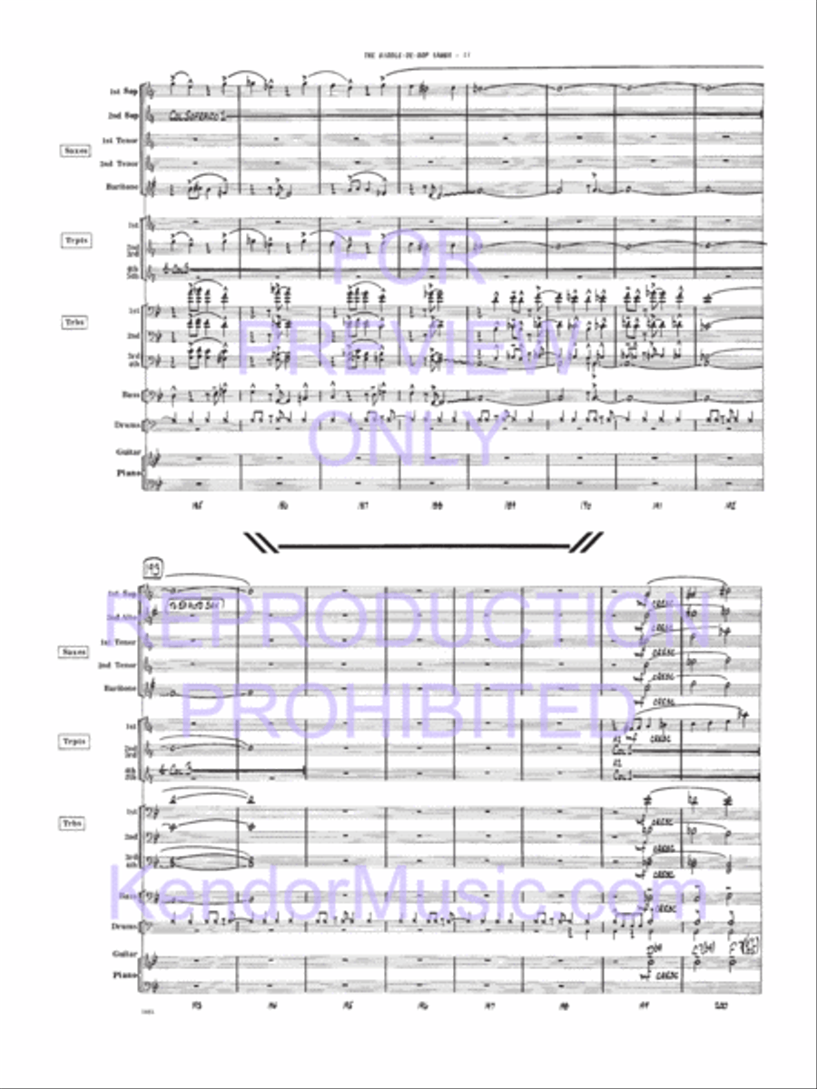 Biddle-De-Bop Samba, The Jazz Ensemble scores gallery preview page 12