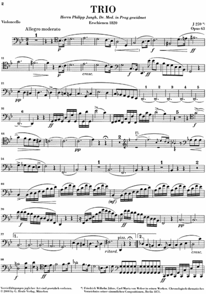 Trio in G minor Op. 63