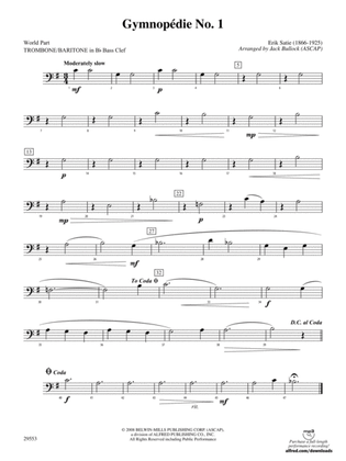 Gymnopedie No. 1: (wp) 1st B-flat Trombone B.C.