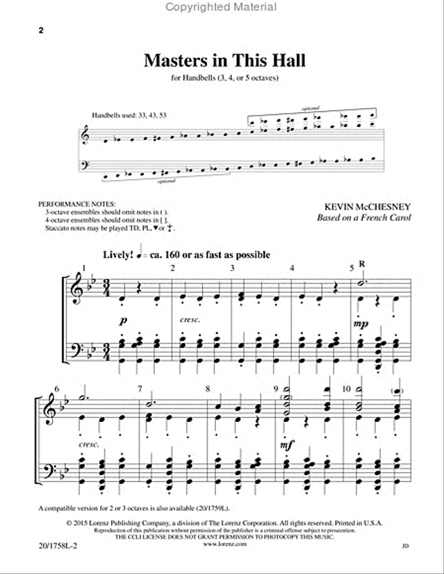 Masters In This Hall 5-Octaves scores gallery preview page 2