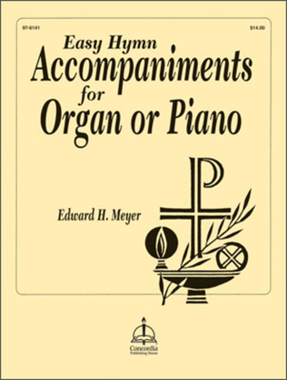 Book cover for Easy Hymn Accompaniments for Organ or Piano